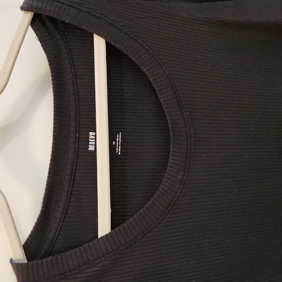 MAEVE by Anthropology black ribbed t-shirt. Great condition. Could fit size L - Picture 5 of 5